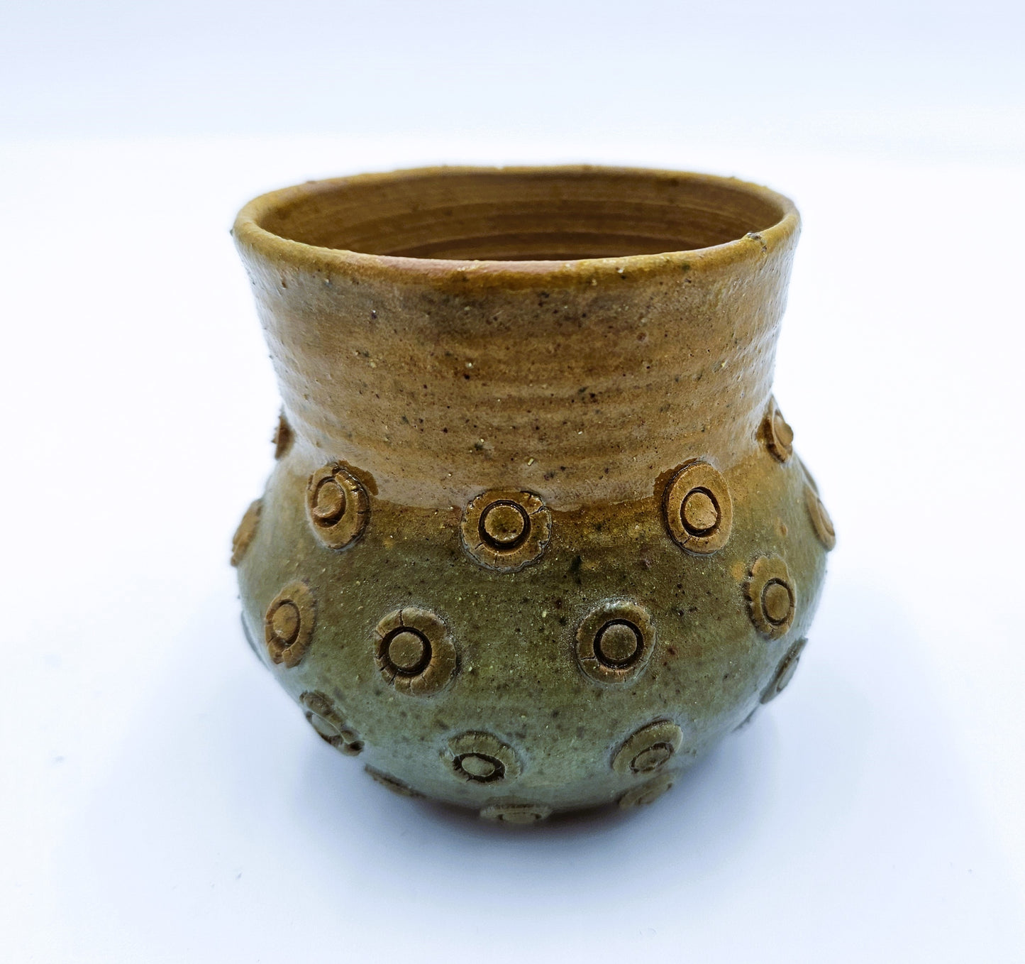 Studio Art Pottery Hand Thrown Vessel Vase 2.75"