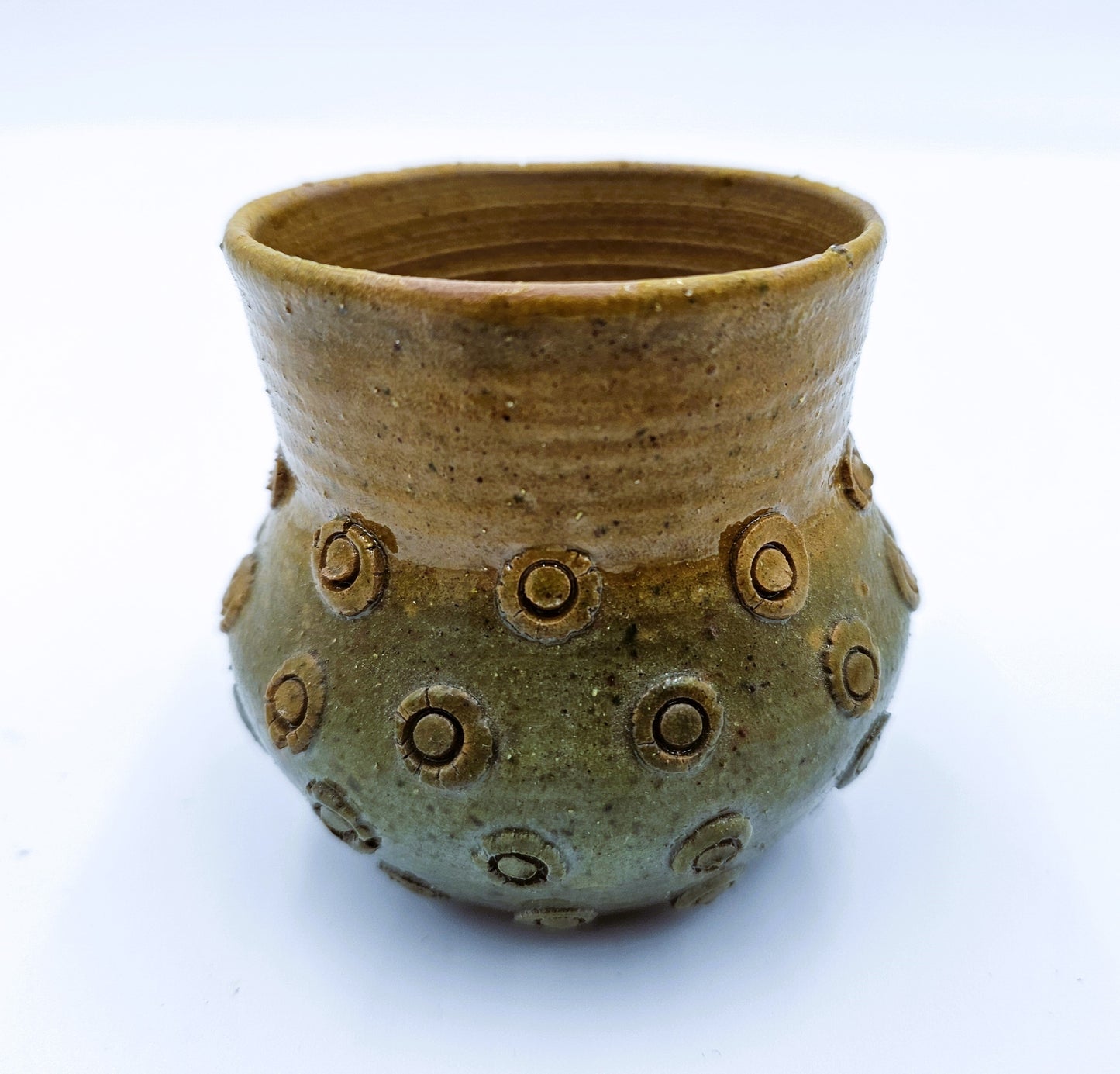 Studio Art Pottery Hand Thrown Vessel Vase 2.75"