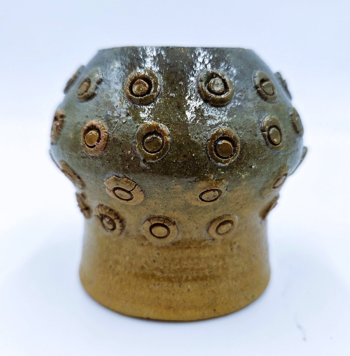 Studio Art Pottery Hand Thrown Vessel Vase 2.75"