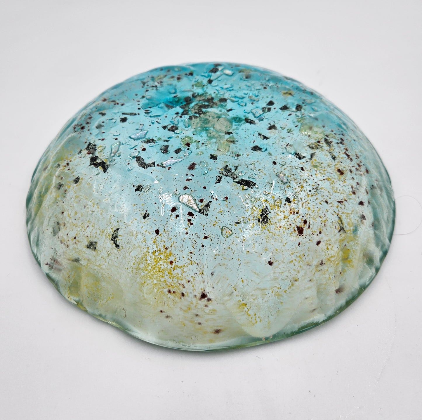Art Glass Bowl Candy Serving Centerpiece Blown Hand Made