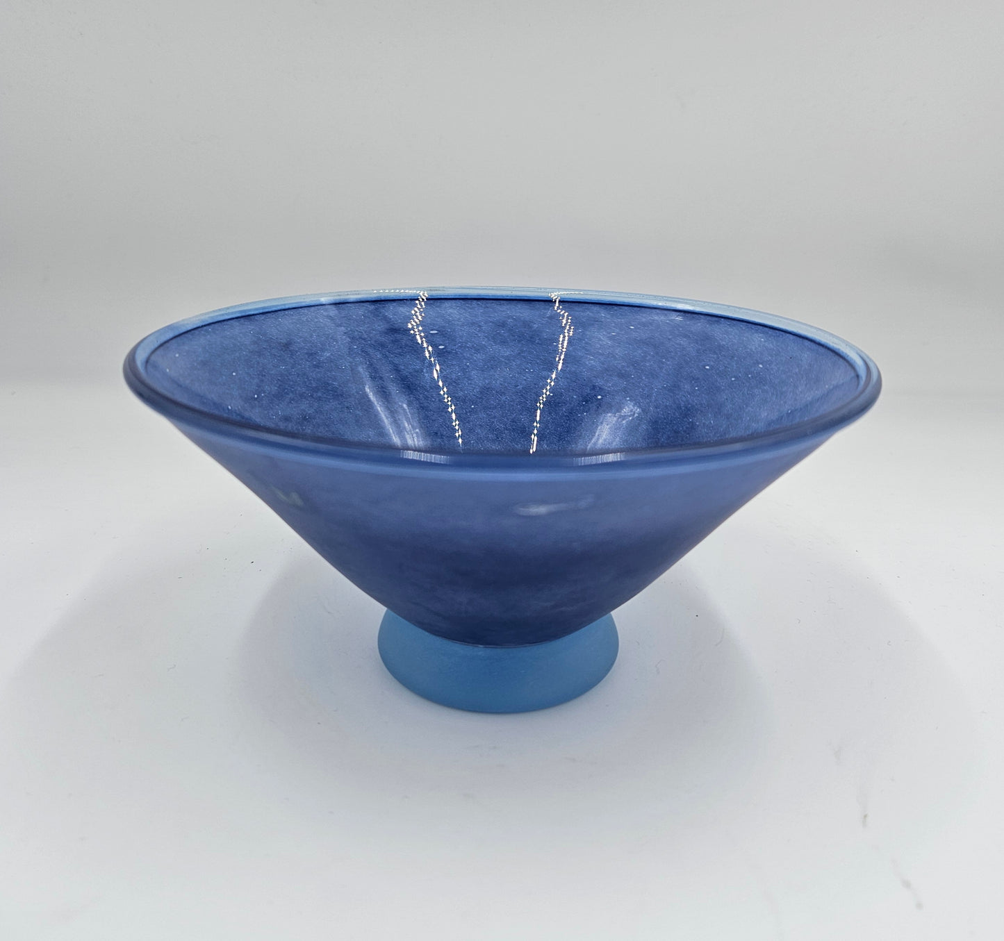 Costa Boda Blown Signed Art Glass Bowl Made In Sweden