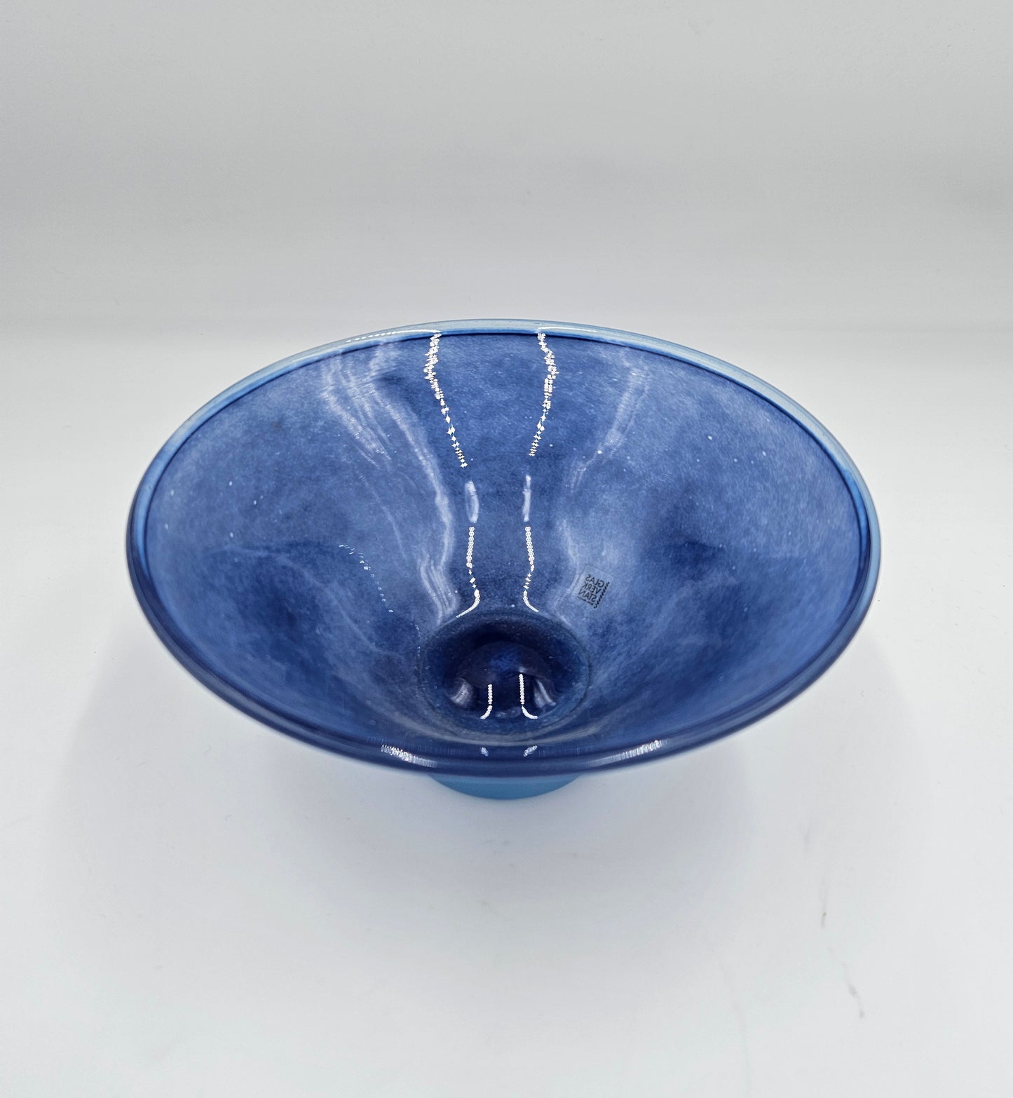 Costa Boda Blown Signed Art Glass Bowl Made In Sweden