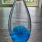 Vintage 1988 Brian Maytum Studio Art Glass Paperweight With An Iridescent Finish And Controlled Bubbles Signed Dated