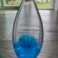 Vintage 1988 Brian Maytum Studio Art Glass Paperweight With An Iridescent Finish And Controlled Bubbles Signed Dated