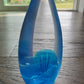 Vintage 1988 Brian Maytum Studio Art Glass Paperweight With An Iridescent Finish And Controlled Bubbles Signed Dated