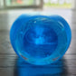 Vintage 1988 Brian Maytum Studio Art Glass Paperweight With An Iridescent Finish And Controlled Bubbles Signed Dated