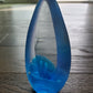 Vintage 1988 Brian Maytum Studio Art Glass Paperweight With An Iridescent Finish And Controlled Bubbles Signed Dated