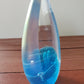 Vintage 1988 Brian Maytum Studio Art Glass Paperweight With An Iridescent Finish And Controlled Bubbles Signed Dated
