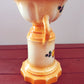 Vintage Czechoslovakia Lusterware Pottery Vase Two Handles Fruit Motif Art Deco