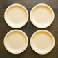 1950's Texas Ware Melamine Plates Light Peach Bread Dessert Snacks Set of 4