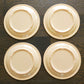 1950's Texas Ware Melamine Plates Light Peach Bread Dessert Snacks Set of 4