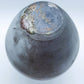 Raku Art Pottery Vase With Horse Hair And Drip Lava Glaze Signed