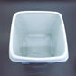 Vintage Victoria China Czechoslovakia Pearl Luster White and Green Canister