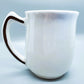 1970's USA Pottery Mugs Floral Design Vintage Set of Two