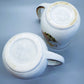 1970's USA Pottery Mugs Floral Design Vintage Set of Two