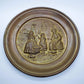 Antique Vintage Brass Wall Plate Dutch Windmills Made In England