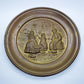 Antique Vintage Brass Wall Plate Dutch Windmills Made In England