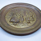 Antique Vintage Brass Wall Plate Dutch Windmills Made In England