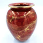 Studio Art Pottery Vase Signed Gold Drip Glaze